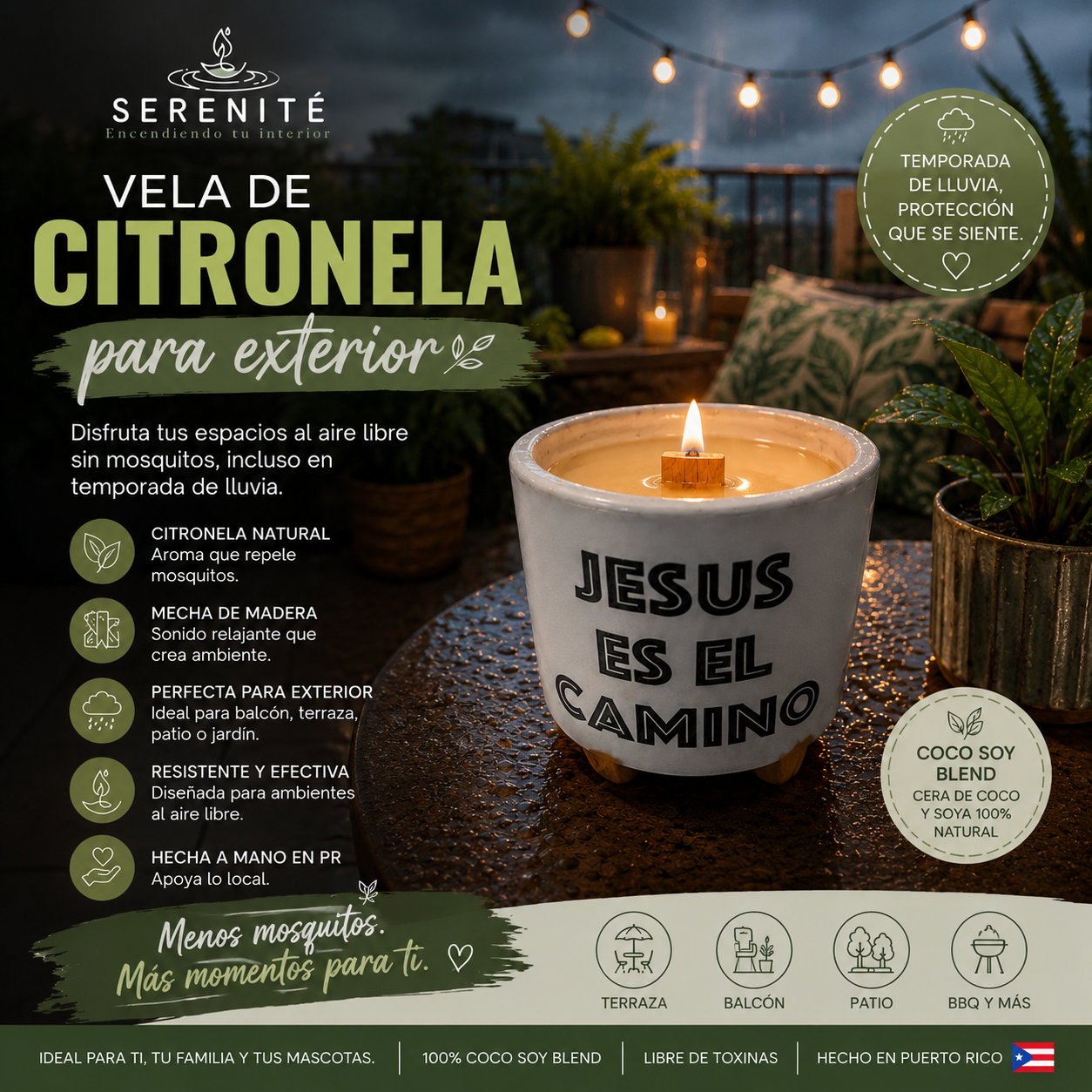 Serenité Citronella Outdoor – 8.5 oz